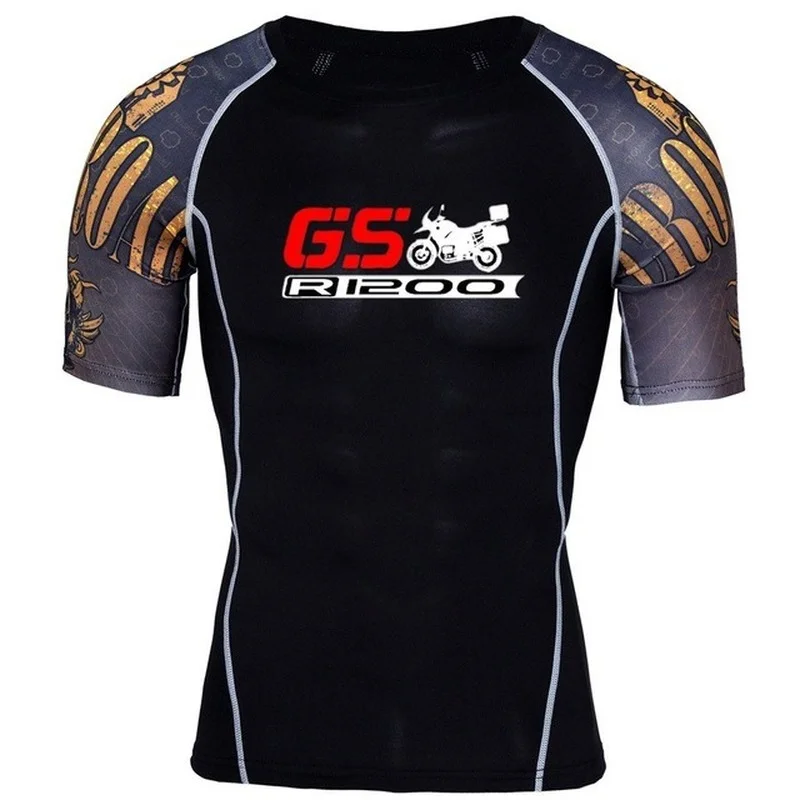 

Новинка, футболки для фитнеса MMA, модная подростковая одежда с принтом «волк» для бодибилдинга GS R1200