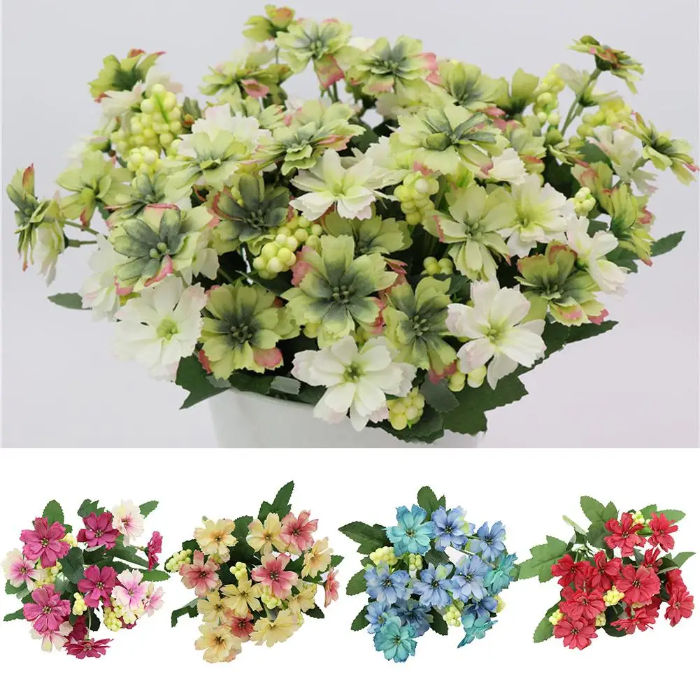 1 Bouquet Charming Fake Little Daisyed Artificial Flower Wedding Home Decoration | Дом и сад