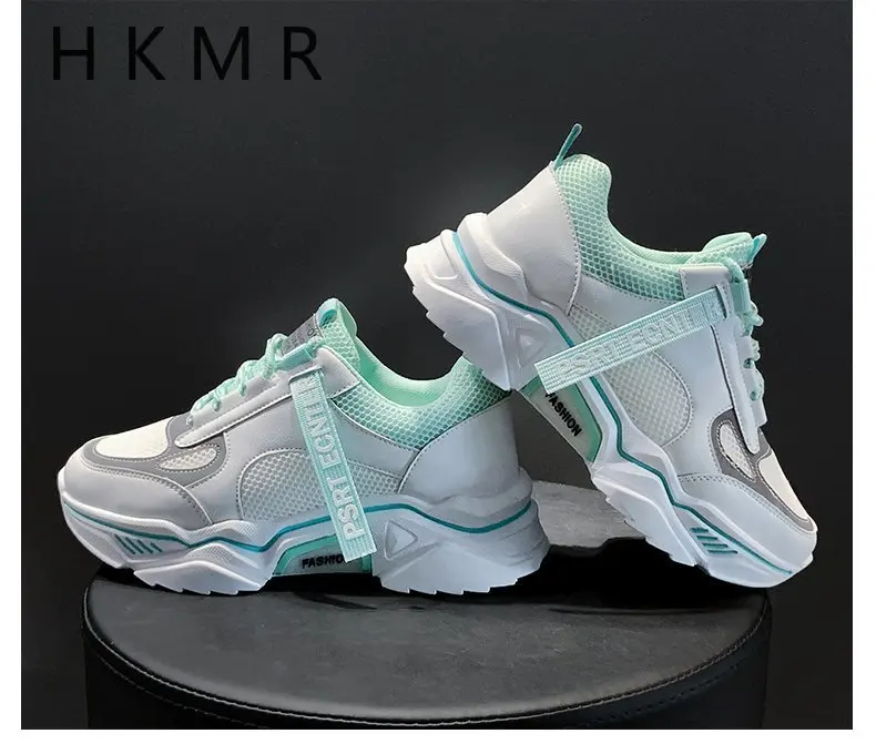 

2021 Chunky Sneakers Platform Fashion Designers Brand Vulcanized Shoes Woman Lace Up Sports Mesh Casual Shoes Tenis Female 5cm