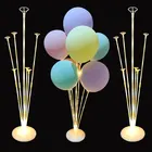 Подставка для воздушных шаров со светодиодсветильник лампами, 12 шт., украшение для свадебного стола, держатель для шаров, украшение для дня рождения, для детей и взрослых