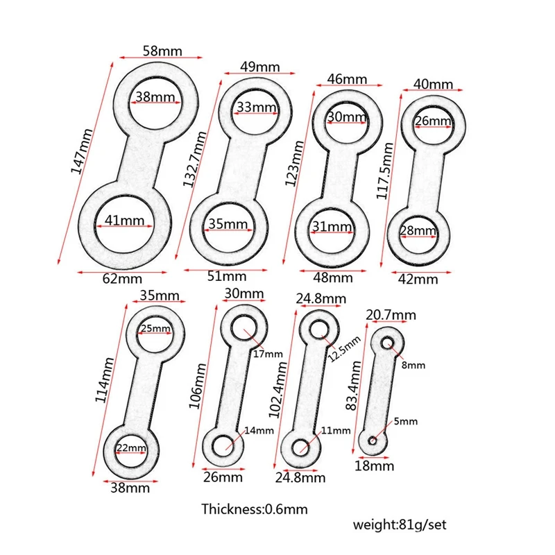 

8 Pack Saxophone Woodwind Instrument Repair Maintenance Tools for Adjusting Saxophone Button Pad