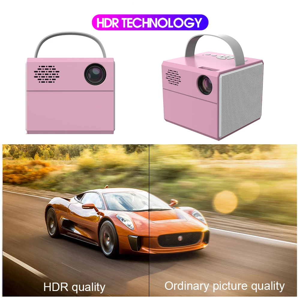 Портативный мини-проектор Q2 проекторы для домашнего кинотеатра поддержка