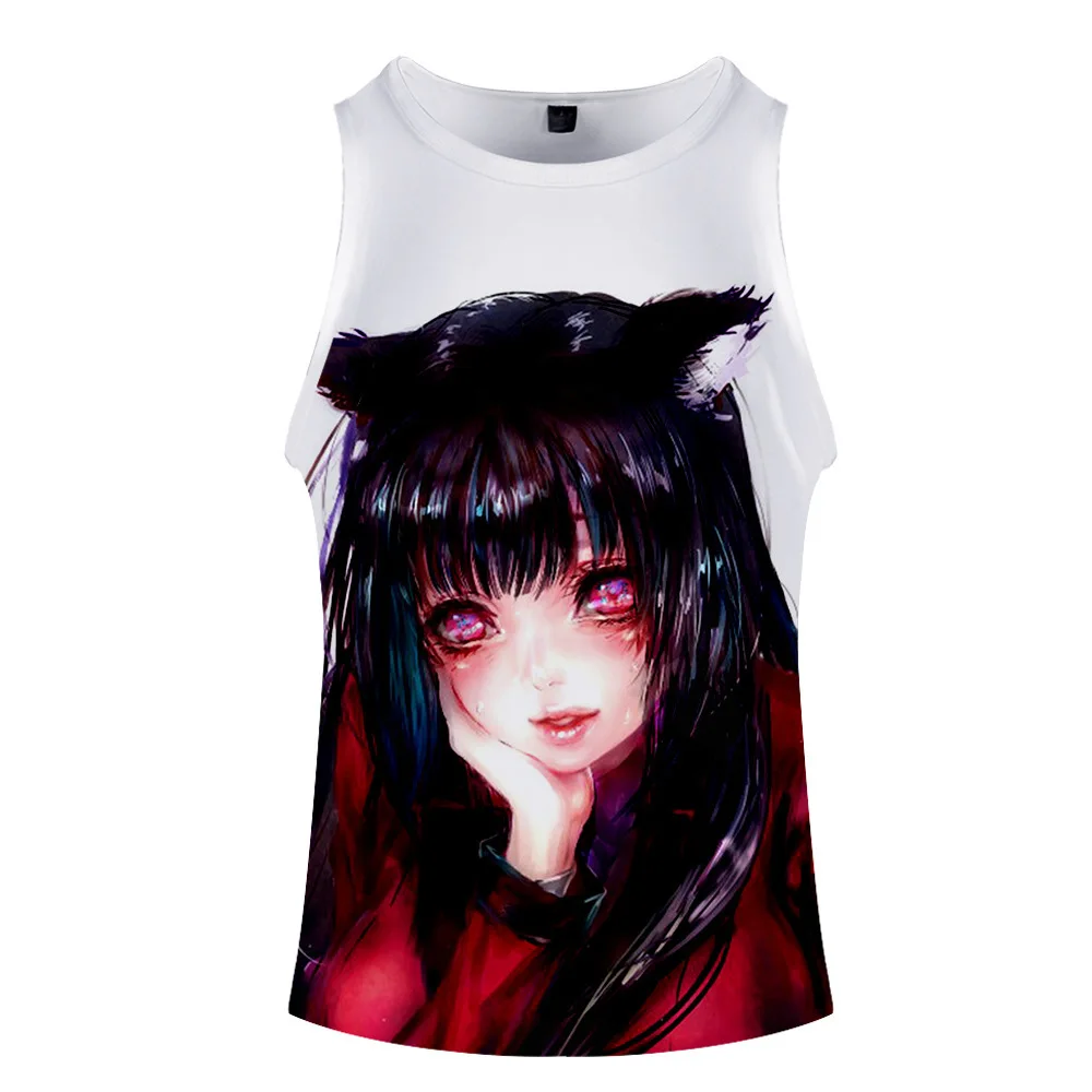 Круглый аниме джабами юмеко Kakegurui жилет для косплея без рукавов дышащая мужская