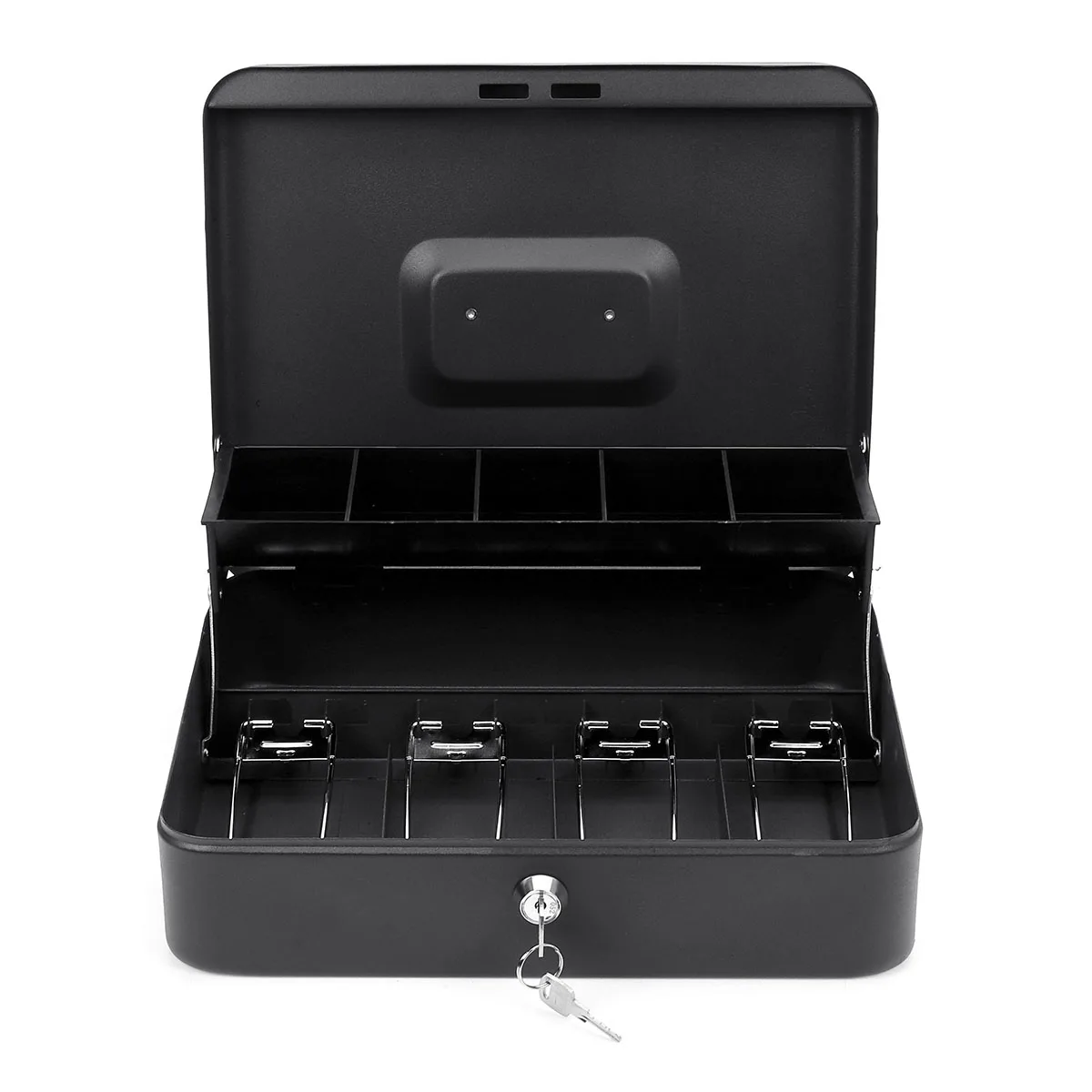 12 дюймов металлическая копилка замок для ключей мелкая монета денежный ящик