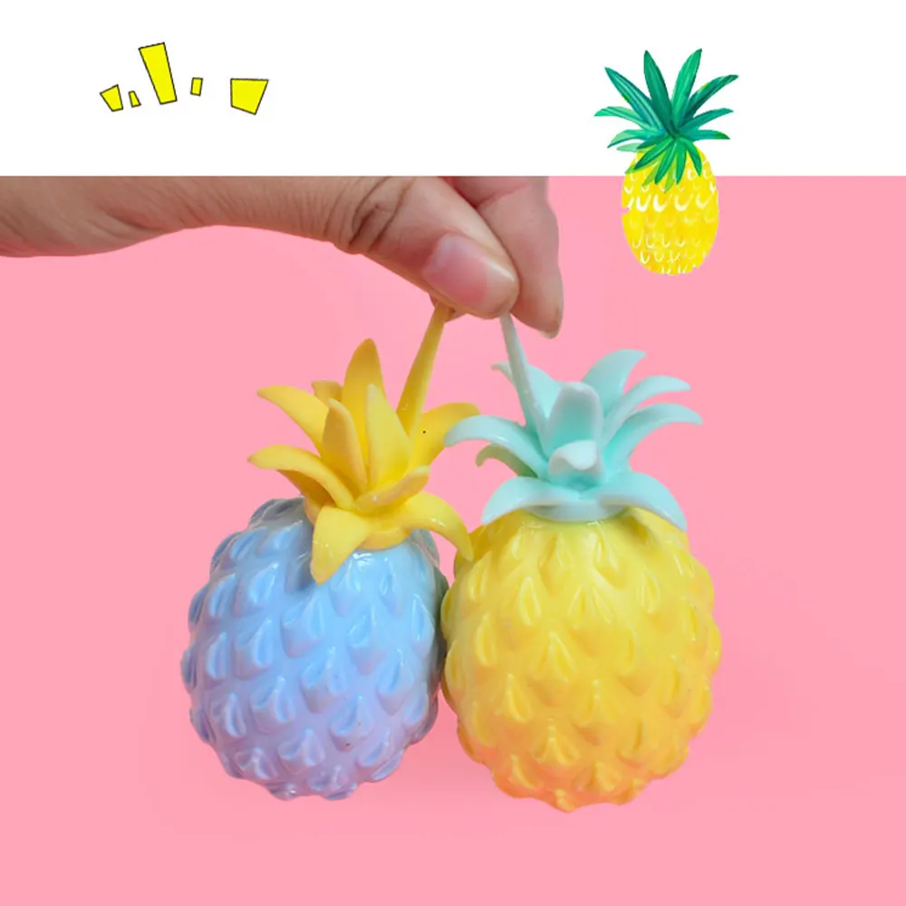 

1/4pcs Office Pressure Release Compression Simulation Flour Pineapple Soft Pottery Ball Decompression Toy Color Random Surprise