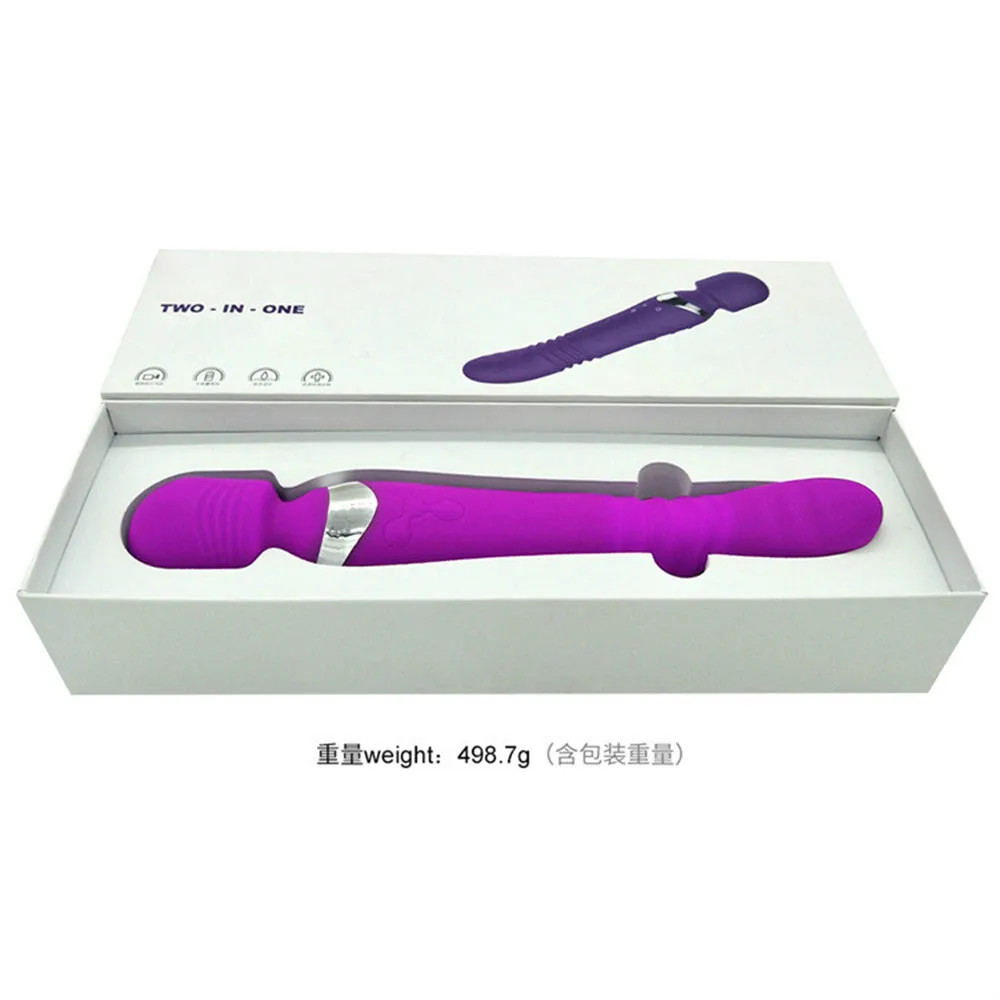Секс игрушки двуглавый вибрирующий AV палка секс фаллоимитатор вибратор