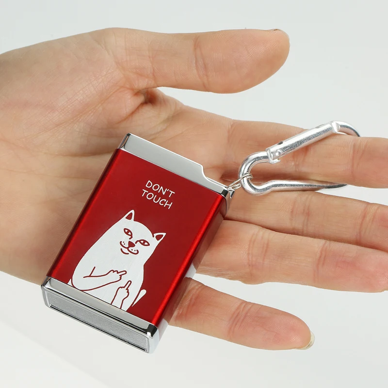 Металлическая компактная портативная пепельница с индивидуальным логотипом и