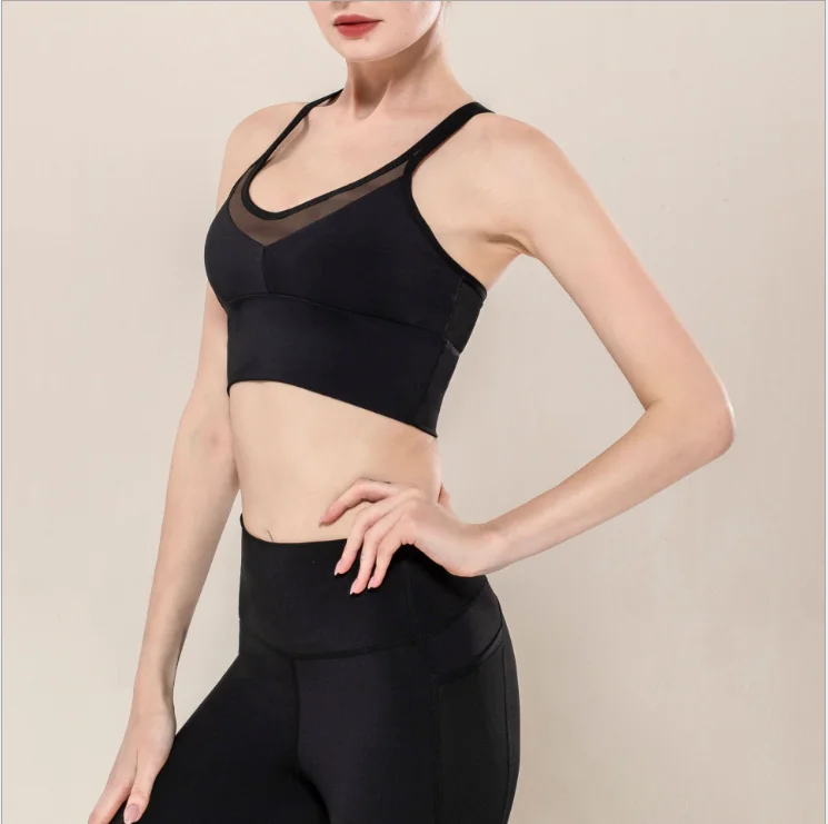 

Beauty Back Yoga Women Push Up Seamless Sports Bra Female Workout Sport Top Crop Sexy Cross Back Running Yoga Tank Tops