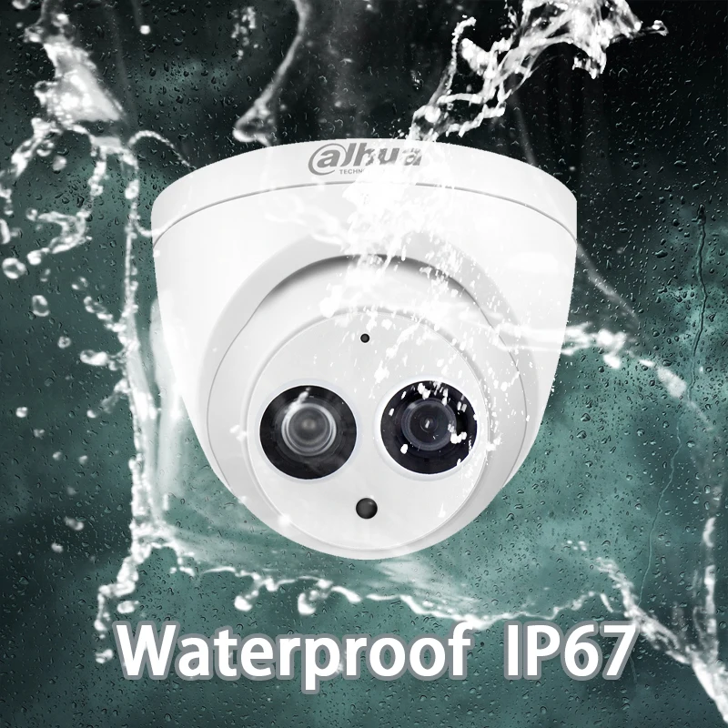 Dahua H.265 POE 4MP камера безопасности IPC-HDW4433C-A сетевая ip-камера Встроенный микрофон onvif