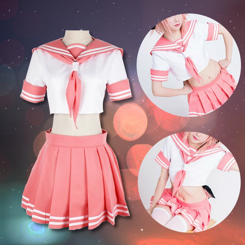 Костюм для косплея апокрифа астольфо школьная форма JK розовый матросский костюм