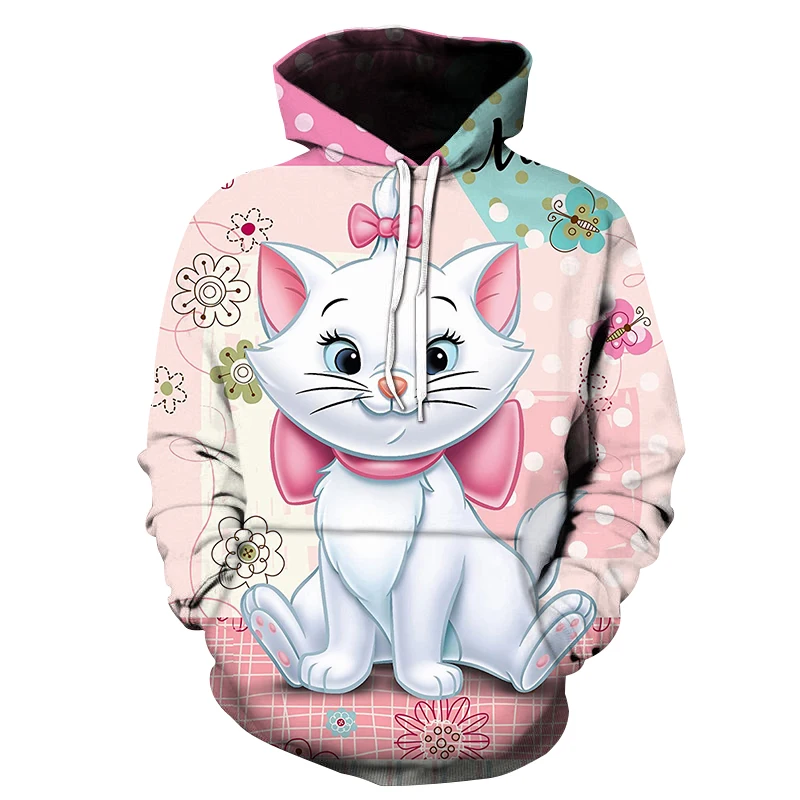 

Men's Women's Children's Fashion Hoodie Kitten 3D Printing Sweatshirt Pullover Long Sleeve Boys and Girls Streetwear Jackets 202