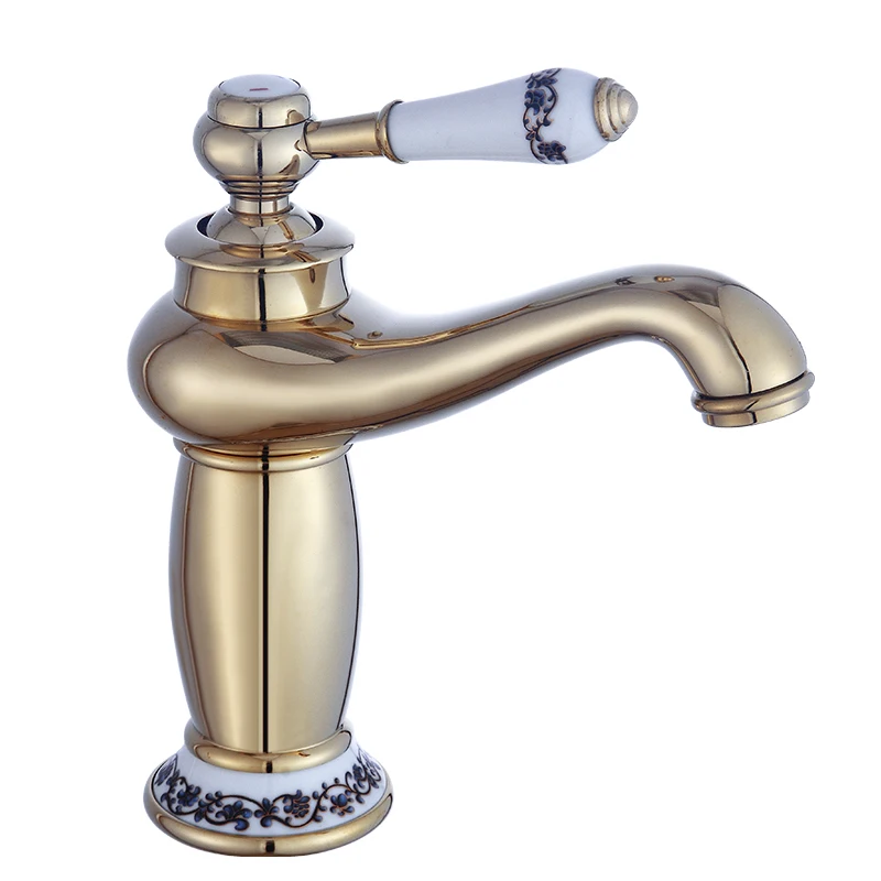 Bathroom Faucet Antique Bronze Finish Brass Basin Sink Solid Faucets Single Handle Water Mixer Taps Bath Crane | Обустройство дома