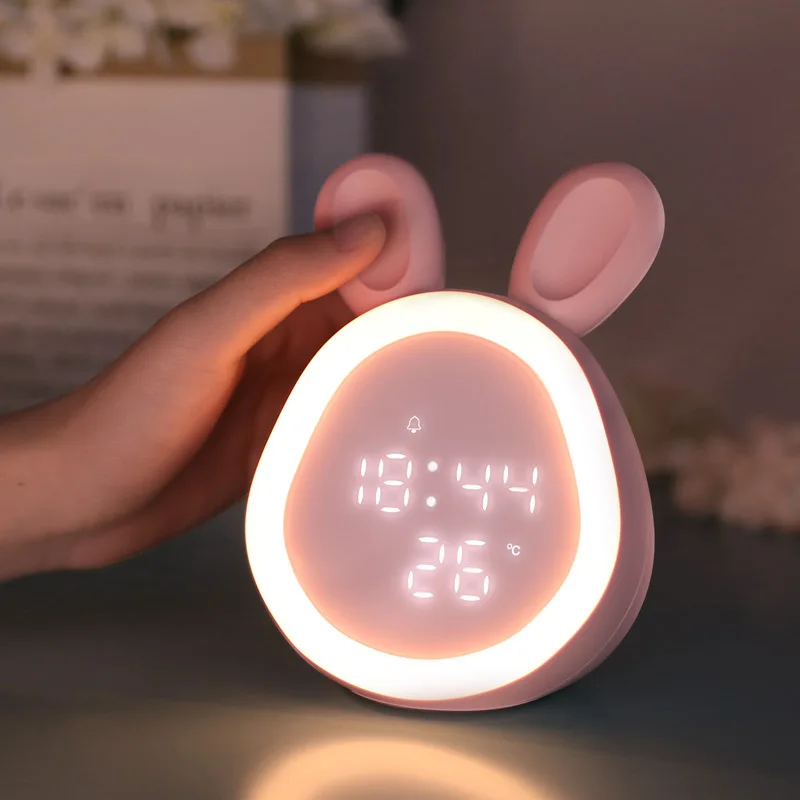 Led Night Light Voice Control With Temperature Display Bedsi