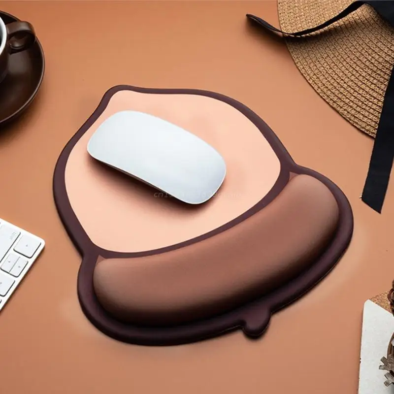 

Портативный Силиконовый коврик для мыши, мультяшный Милый небольшой коврик для мыши, нескользящий коврик для мыши из пены с эффектом памяти...