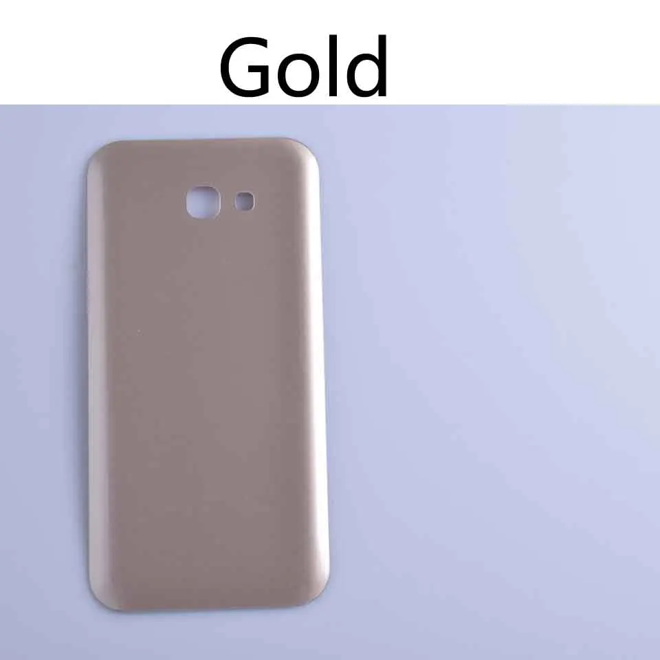 Gold-No tool A720 для Samsung Galaxy A7 A720 A720F SM-A720F Корпус Крышка батарейного отсека задняя крышка задняя дверь Шасси Корпус Замена - Цвет: Gold-No tool