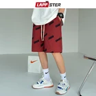 Шорты LAPPSTER мужские с надписью, повседневные штаны в стиле K-POP, хлопок, винтажные спортивные, уличная одежда, стиль Харадзюку, лето 2021