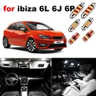 Комнатного светодиодного светильник комплект для Seat Ibiza 6L 6L1 6J 6P 6J5 6P1 6J1 6P5 6J8 6P8 2002-2016 Canbus Купол Карта автомобильный светильник аксессуары