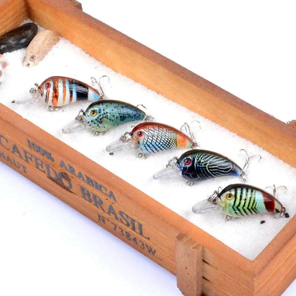 Olta 5 шт./компл. мини приманка поплавки рыболовные наживки воблеры и крутящиеся