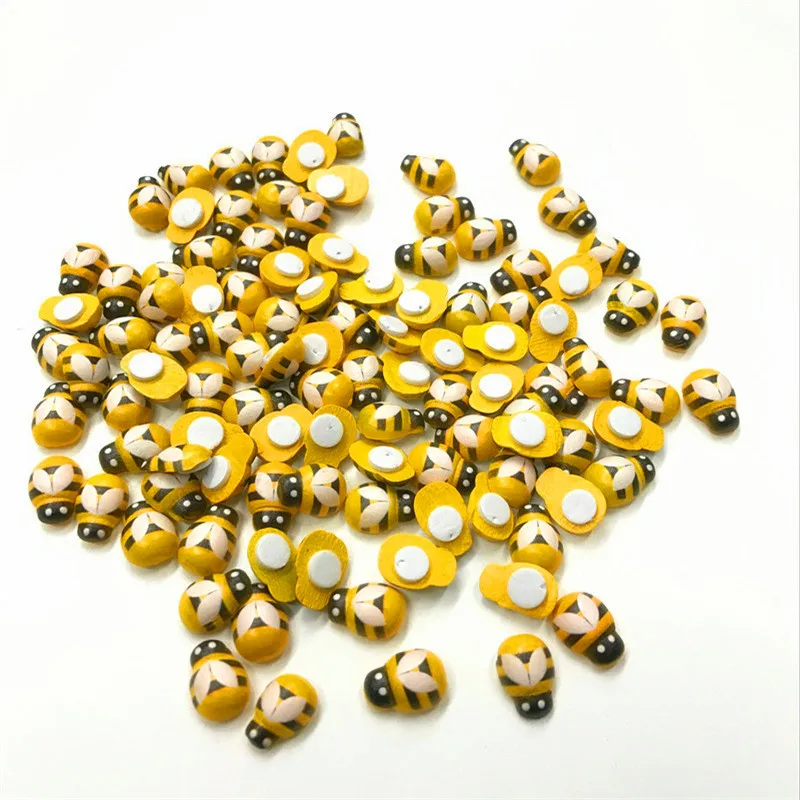 50 шт деревянные Божья коровка пижамы с рисунком божьей коровки стикеры для детей