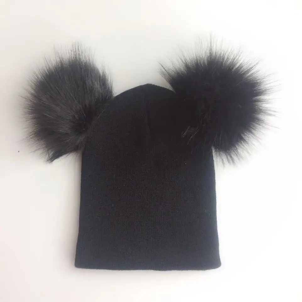 Шапка для младенцев хлопковая разноцветная с большой бабочкой и ушками девочек |