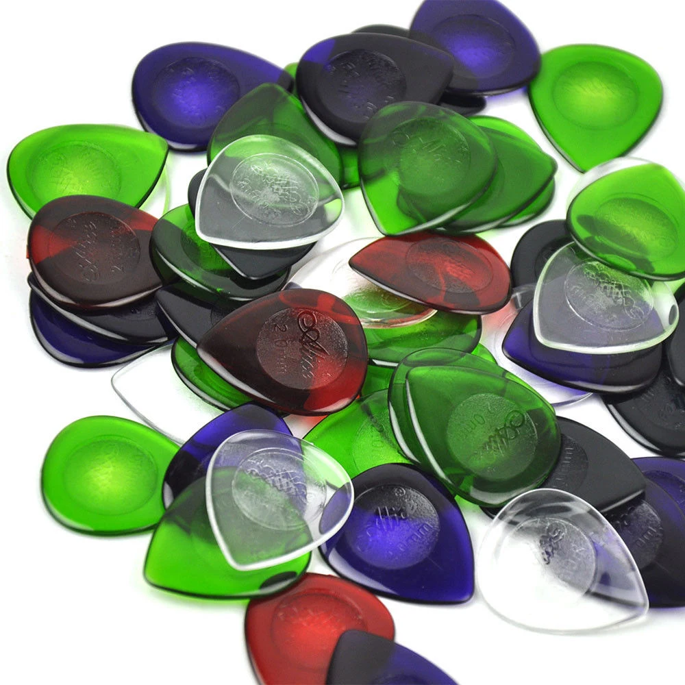 Набор 100 шт. тяжелые маленькие каплевидные медиаторы смешанных цветов для бас