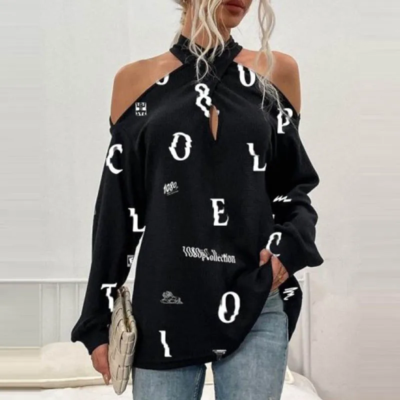 Пикантные футболки с открытыми плечами женские модные топы длинным рукавом и