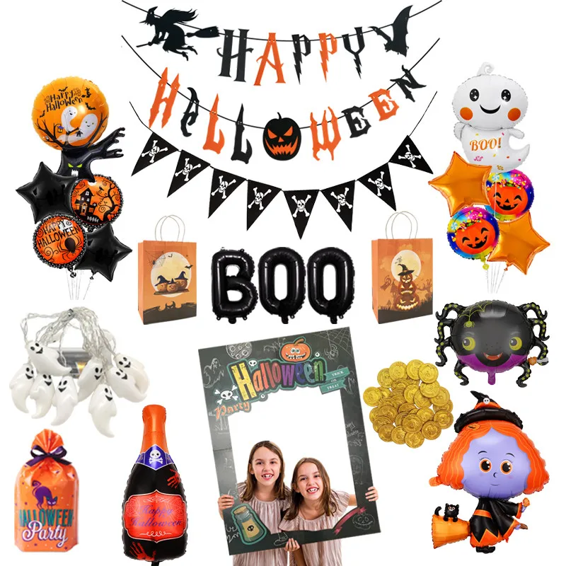 Chicinlife баннер на Хэллоуин фоторамка реквизит сумки для конфет топперы капкейков