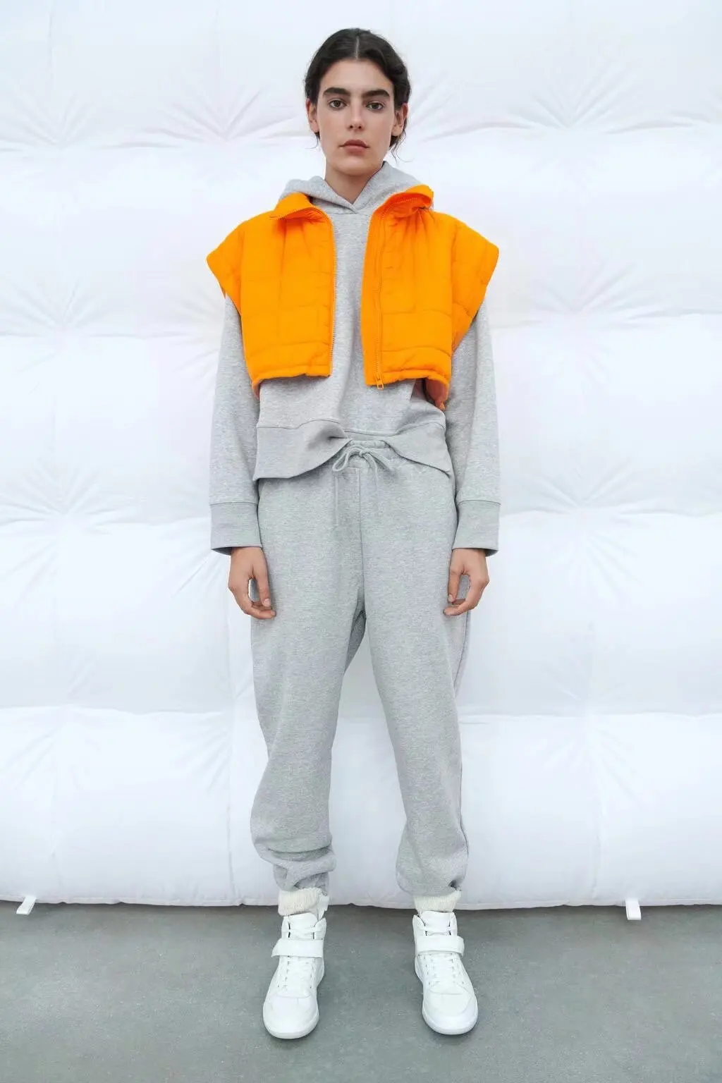 

Fashion Joker Short Stand Collar Cotton Vest