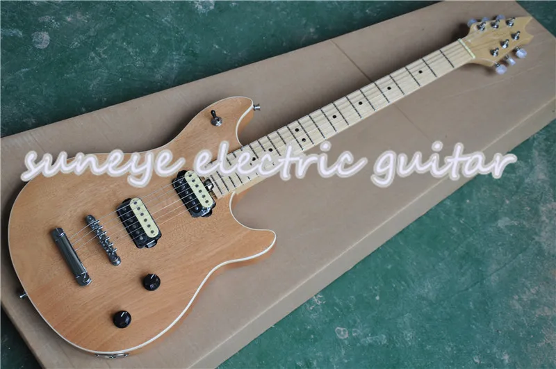 Suneye Китай OEM электрогитара с естественной деревянной глянцевой отделкой Guitarra