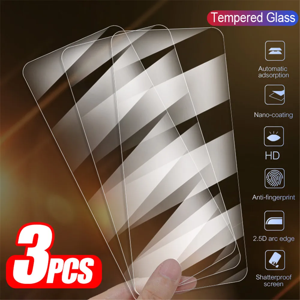 

3pcs Tempered Glass For Xiaomi Poco X3 GT 5G Glass Screen Protector Xiomi Pocox3 NFC Pocophone X 3 3X Pro Protective Cover Film
