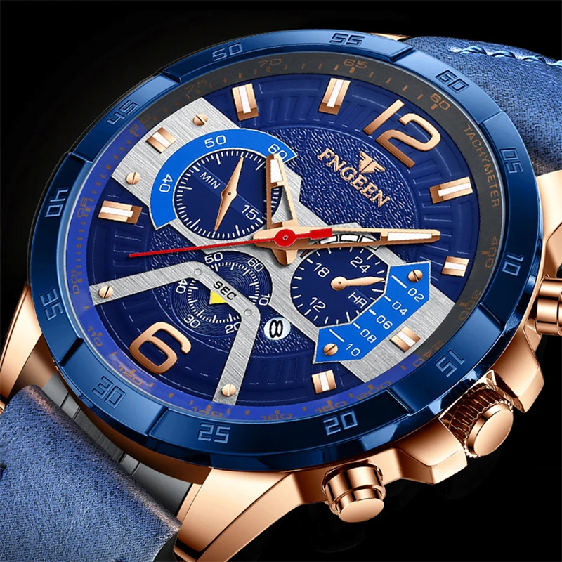 

Многофункциональные мужские часы, водонепроницаемые Роскошные Кварцевые наручные часы, модные подарки, механические, Прямая поставка, Рос...