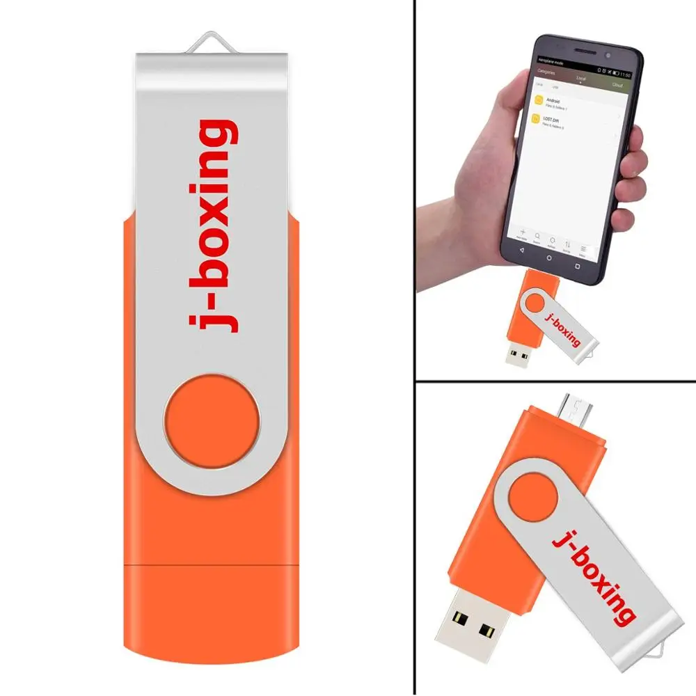 J боксинг 5 шт Двойной Порт OTG USB флэш накопитель 8 ГБ 16 32 64 Гб микро накопители