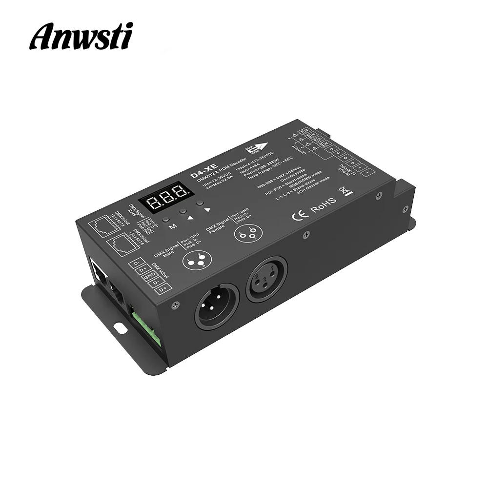 4 канальный декодер DMX512 шим постоянное напряжение постоянный ток 36 в 24 12 RDM с