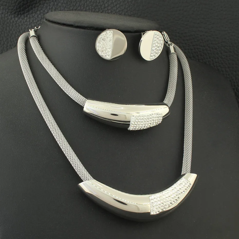 Новейшее золотое ожерелье браслет серьги-гвоздики горячие комплекты украшений