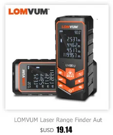 LOMVUM перезаряжаемый портативный лазерный дальномер 77U 120 м цифровой лазерный дальномер электрические ленты измерительные инструменты