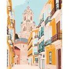 Новая цифровая масляная живопись 40*50 Безрамная уличная живопись сделай сам масляная живопись раскраска ручная роспись масляная живопись оптовая продажа с завода