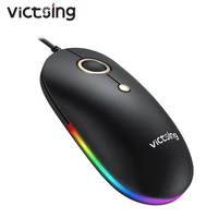victsing wired gaming mouse mice rgb usb silent slim ergonomic computer mice 1600dpi optical for laptop pc notebook macbook