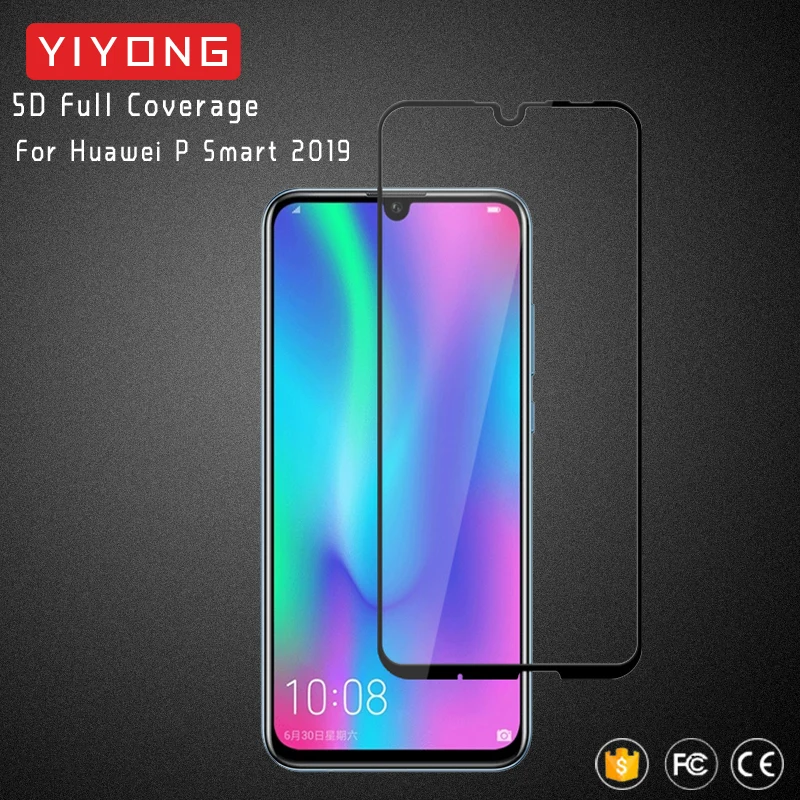 Стекло YIYONG 9D с полным покрытием для Huawei P Smart Plus 2020 25 шт./лот закаленное стекло