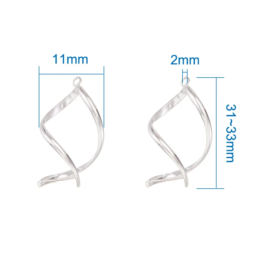 10 шт. поворотные латунные зажимы для подвесок | Украшения и аксессуары