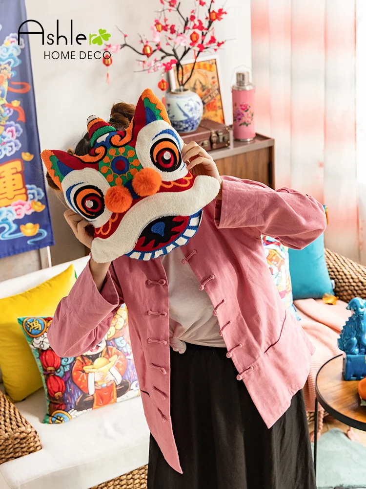 Симпатичная Подушка candice guo прекрасная набивная подушка в китайском стиле для