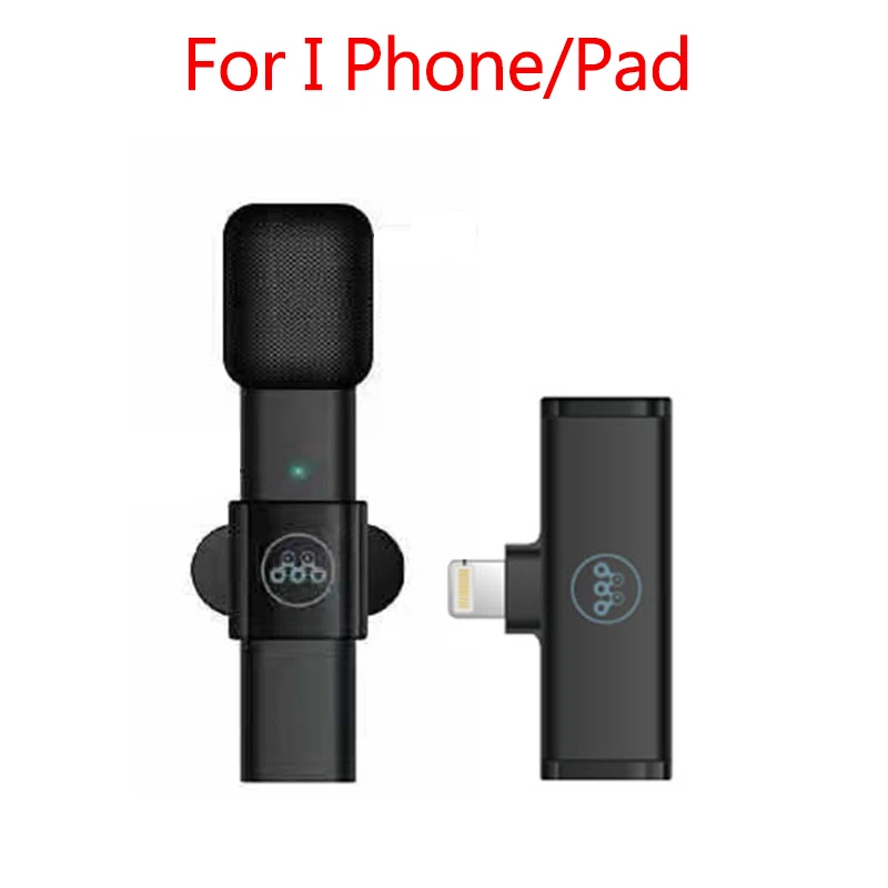 

Беспроводной петличный микрофон, портативный мини-микрофон для записи аудио и видео, для IPhone, Android, прямых трансляций, игровых телефонов