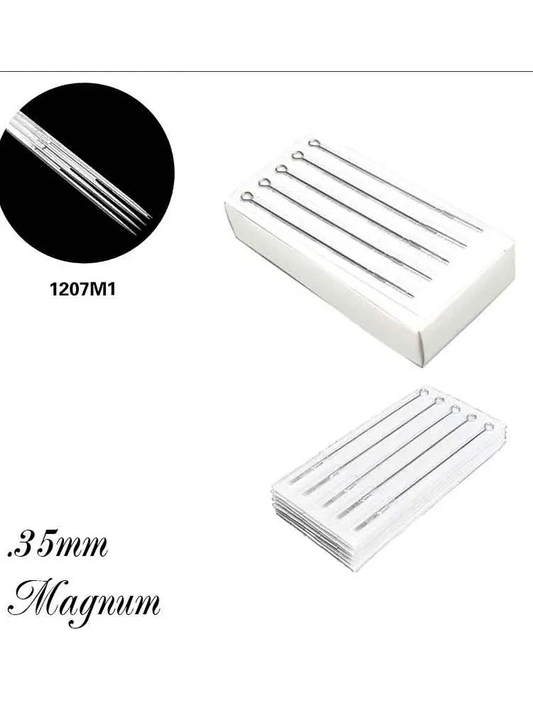 Кинжал, 50 шт в наборе, упаковочная коробка из иглы татуировки magnum#12(0,35 мм игла) высокого качества из нержавеющей стали 5/7/9/11/13/15 M1