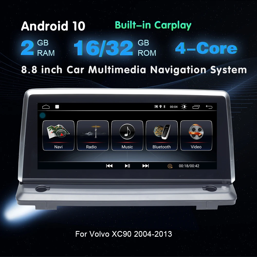 

Автомагнитола на Android 10, без DVD-плеера для Volvo xc90 2007-2013, GPS-навигация, стерео, спутниковый навигатор, головное устройство, мультимедийное радио,...