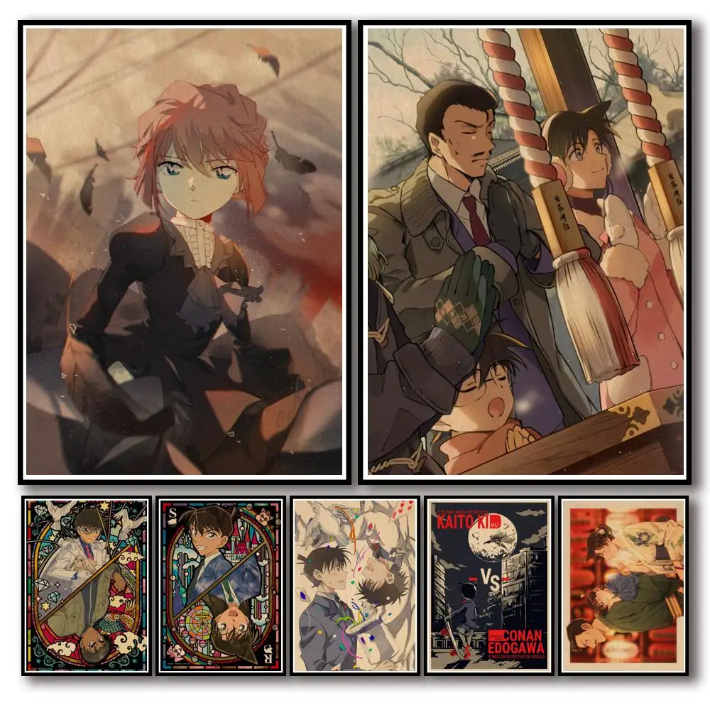 24 дизайна Аниме Детектив искусство домашняя наклейка необычная Наклейка на