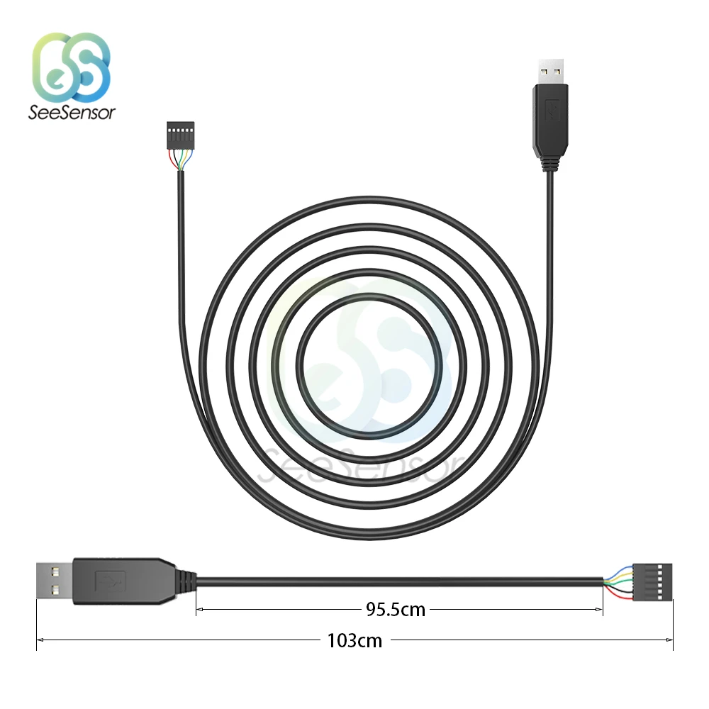 6Pin FTDI FT232RL FT232 USB к TTL UART серийный кабель-адаптер для загружаемого кабеля Arduino