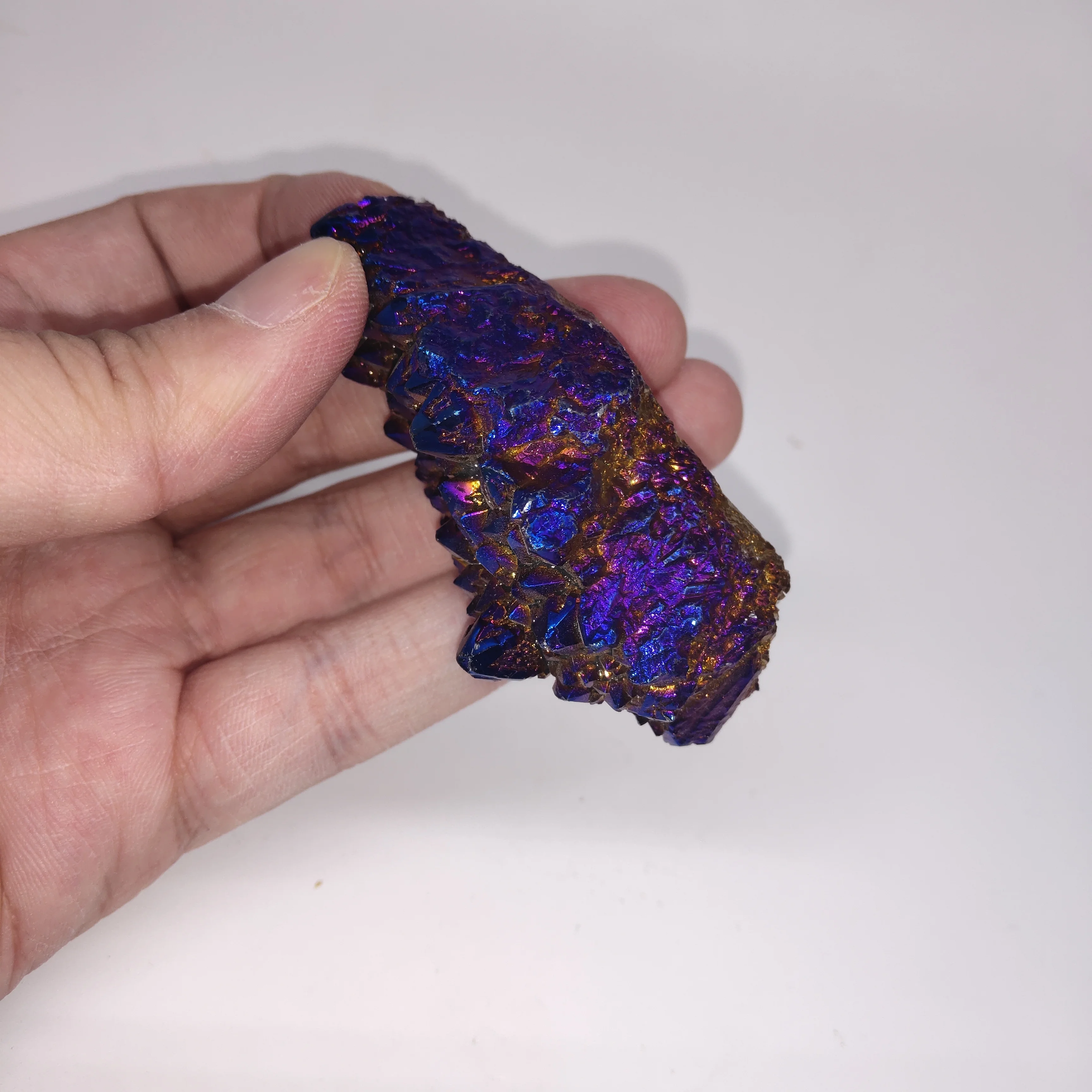 242 г натуральный гальванический красный кварцевый кристалл кластер целебный