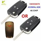Оригинальный дистанционный ключ KEYECU OEM, 433 МГц ID46 для OpelVauxhall Astra J Corsa E Zafira Tourer Insignia Mokka Viva Adam 5WK50079
