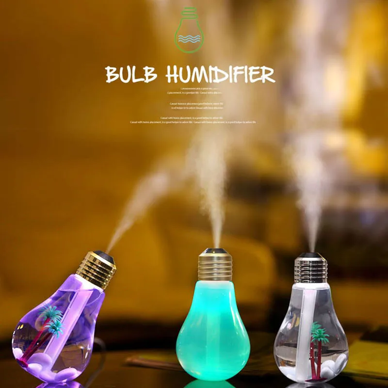 Ультразвуковой увлажнитель воздуха 400 мл светодиодный USB аромадиффузор