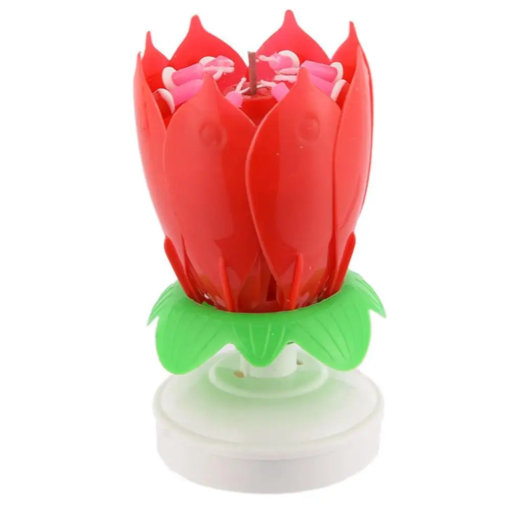 2017 Романтический музыкальный цветок лотоса С Днем Рождения Подарок Музыка