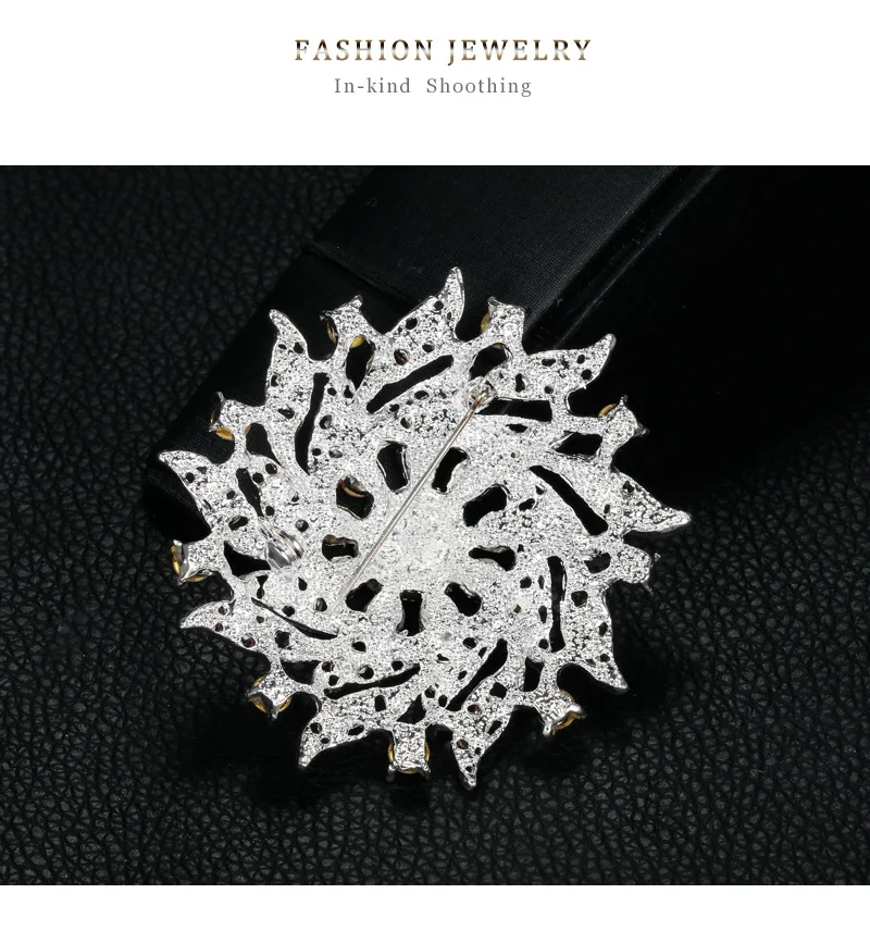 Броши в форме цветка стразы со стразами булавка для свадебной вечеринки букета